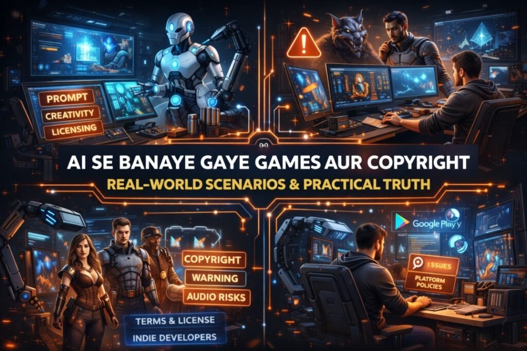 AI Se Banaye Gaye Games Me Copyright Kiska Hota Hai